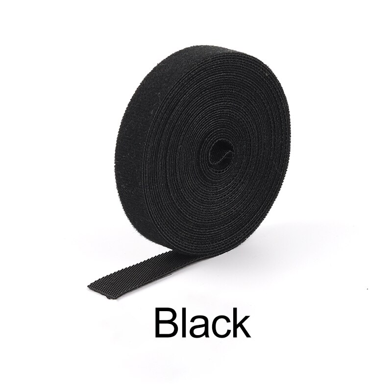 5M Freies Cut Nylon Mehrweg Kabelbinder Lagerung Kabel Computer Daten Kabel Power Kabelbinder Klett Verschluss Management Protector: 20mmx5m / Black