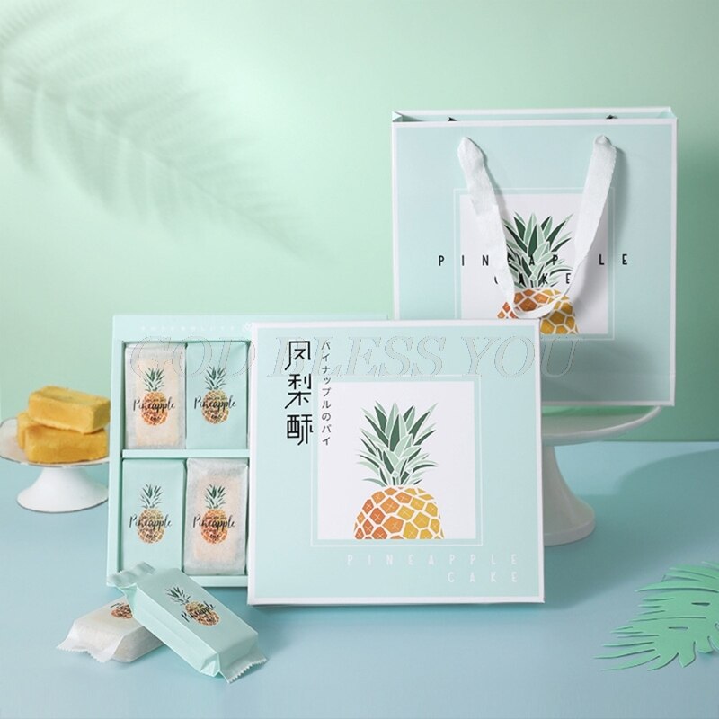 50pcs Pineapple Crisp Packaging Bags Food Baking Machine Sealing Bags Cake Biscuit Candy Packaging Bags