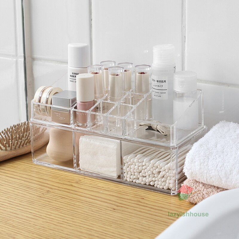 Aufbewahrungs-machen-hoch-Organizer für Kosmetik-Organizer, machen-hoch-Aufbewahrungsbox, Acryl, Lippenstift, Schmuck-Organizer, Aufbewahrung von machen-hoch-Pinseln