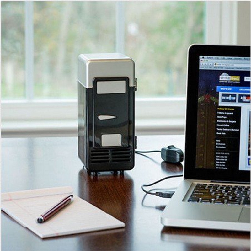 Refrigerador para coche de 5V, Mini congelador portátil multifuncional USB de doble uso, refrigerador eléctrico para coche, Picnic en casa