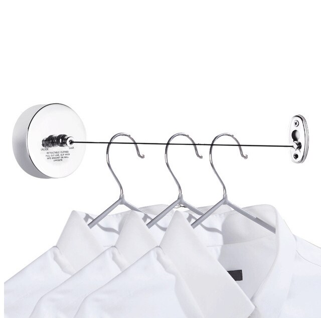 Mini Washing Line, Clothes Line, Dual Retractable Washing Line Retractable Washing Line | for Indoors and Outdoors