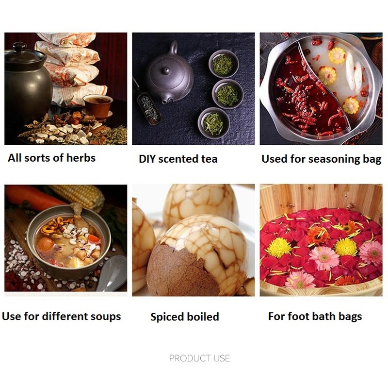 5 stuks 100% katoenen stoffen tas kruidenzeef mesh filter kruidenbal keuken kookgereedschap vergiet tas