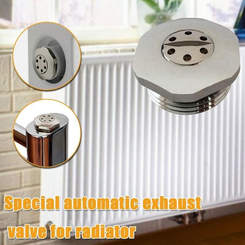 1pcs 1/2'' Fully Automatic Air Vent Valve Copper Heating Radiator Mayitr Heat Dissipating Accessories