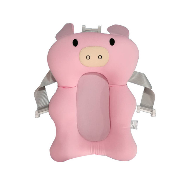 Baby shower badepude bærbar luftpude seng/stol/hylde skridsikker badekarmåtte tegneserie sikkerhed sikkerhed badesæde støttepude: 4