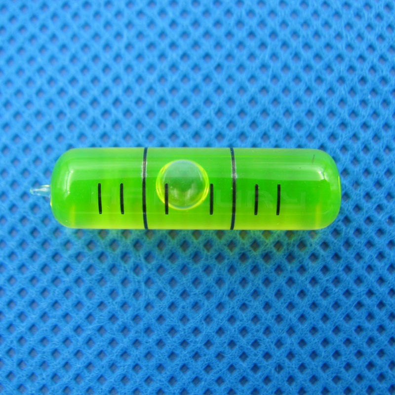 8*28mm Glass Tubular Bubble Level Glass spirit level vial Green Color Accuracy 6&#39;/2mm