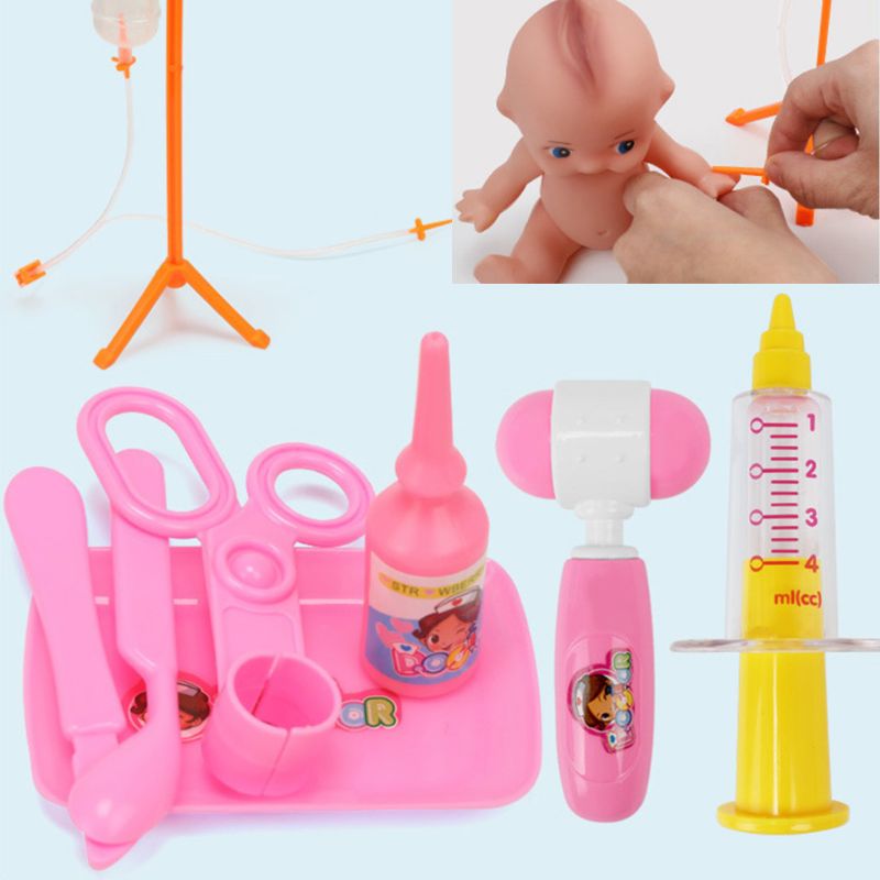 26/31/39 stk foregiver læge sygeplejerske legetøjsrekvisita tandlæge legesæt til drenge piger fødselsdag