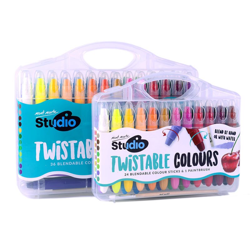 Children's Painting Painted Washable Oil Pastel 24/36 Color Oil Pastel Rotating Crayon Multicolor Oil Pastel Child Oil Pastel