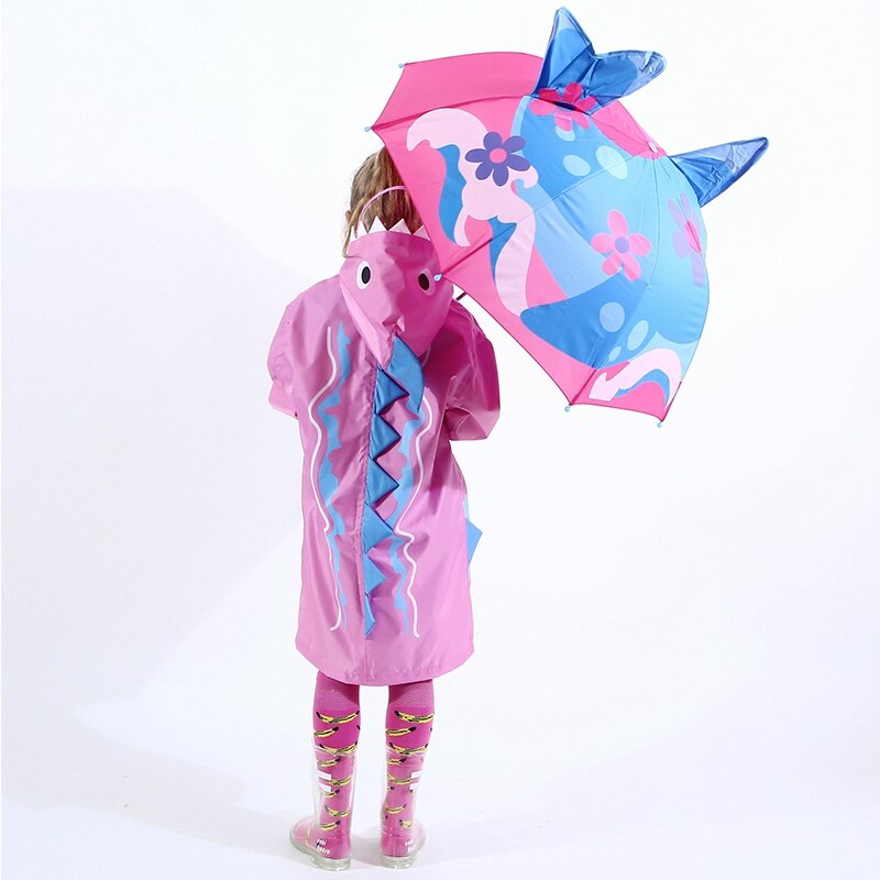 Cartoon prinses dieren opvouwbare paraplu regenparasol paraplu's kleuterschool meisjes jongens zonnebrandcrème kinderen paraplu's verjaardag