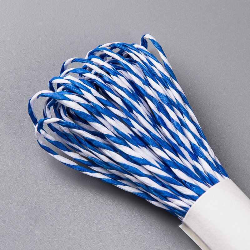 1 bundle 10 meters Natural Lafite Straw Rope String 2mm Rustic Wrap Packaging Line Wedding Decoration