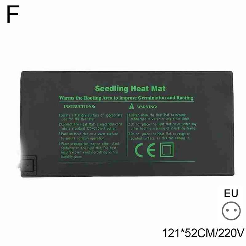 Estera térmica para plántulas, almohadilla impermeable para germinación de semillas de plantas, 110V/220V, almohadilla , herramienta de jardín para vegetales y flores: 121X52cmEU