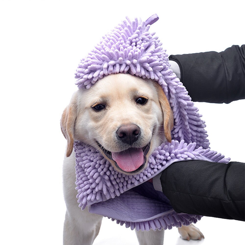 Toalla de baño de mascotas de fibra, toalla de secado multipropósito para gatos y perros, toalla de secado para masaje y secado de cabello, toalla para gatos, suministros para perros mascota