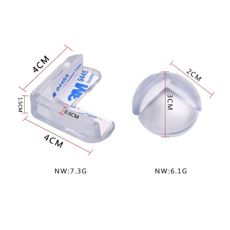 8 pcs Baby Safety Table Corner Protector Transparent Anti-Collision Angle Protection Cover Edge Corner Guard Child Security