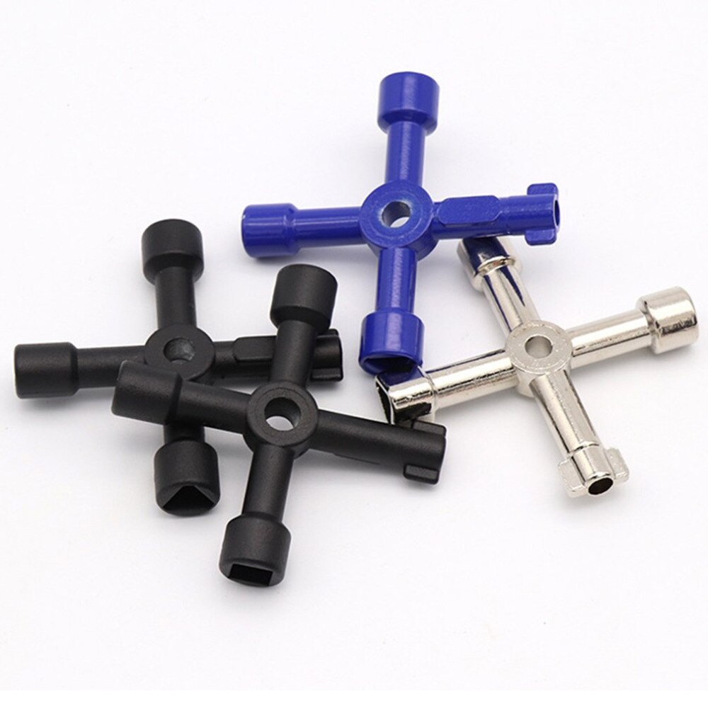 Pack De 2 Llaves Triangulares De Plástico Para Medidor Eléctrico/Gas (Caja Negra Autoadhesiva Incluida)