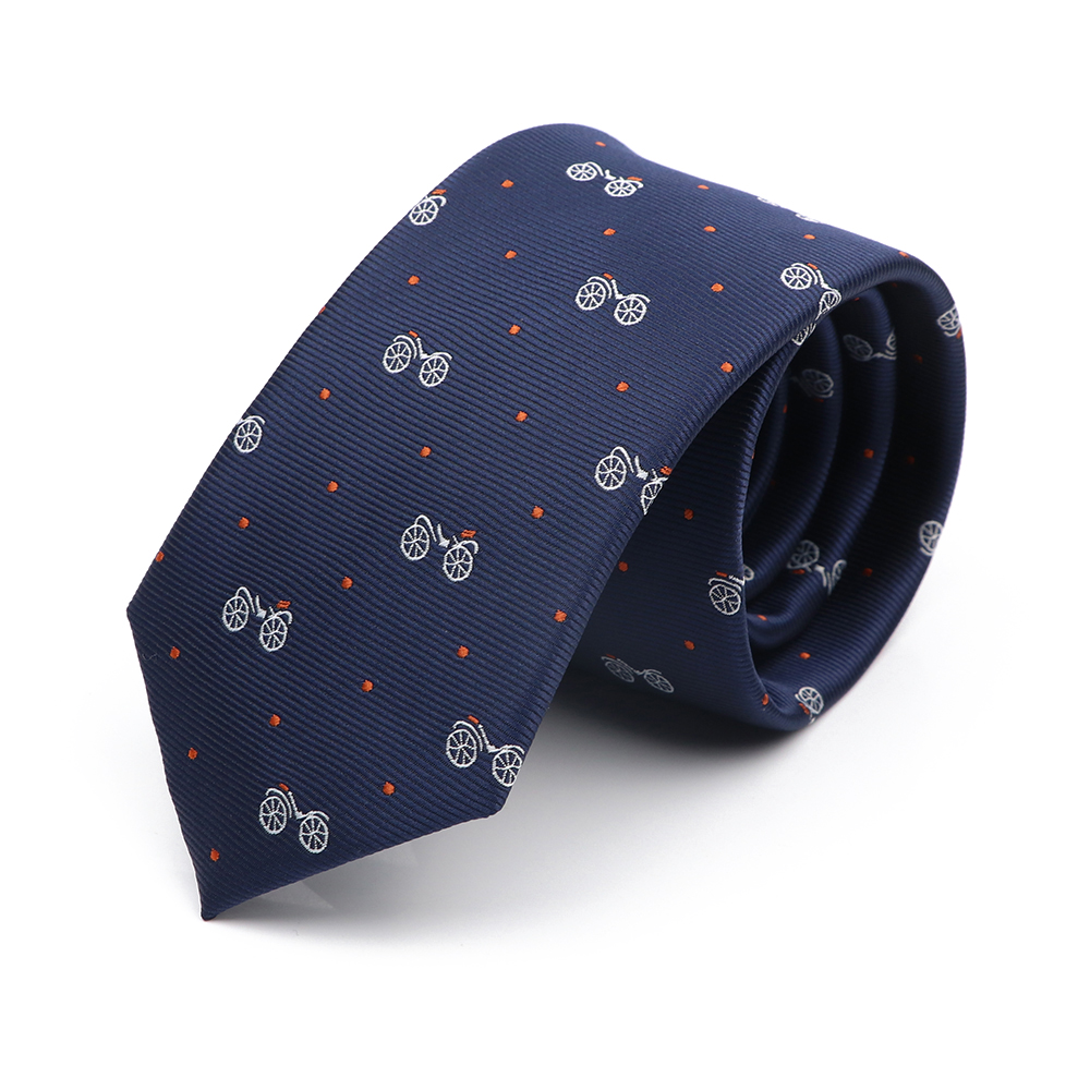 Jacquard 6cm corbata delgada para hombres coche perro mono patrón corbata rojo azul púrpura uso diario corbata de de boda: Azul cielo