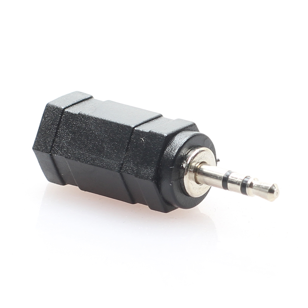 2.5 Mm Male Naar 3.5 Mm Vrouwelijke 2.5 3.5 Stereo Jack Audio Telefoon Hoofdtelefoon Zwart Oortelefoon Converter adapter Kabel Plug