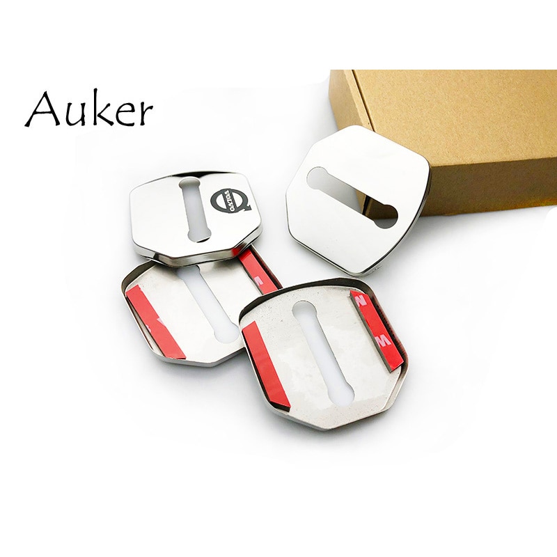 Door Lock Cover Caps Protective Car-styling Stainless Steel For Volvo V40 V50 V60 V70 V90 S40 S80 S90 XC40 XC60 XC70 XC90