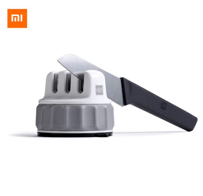 Huohou mini-messerschärfer, feststellbarer schleifstein, tribal-schleifscheibe, wetzstein mit super-saugfunktion, messerschärfwerkzeug, schleifstein: Default Title