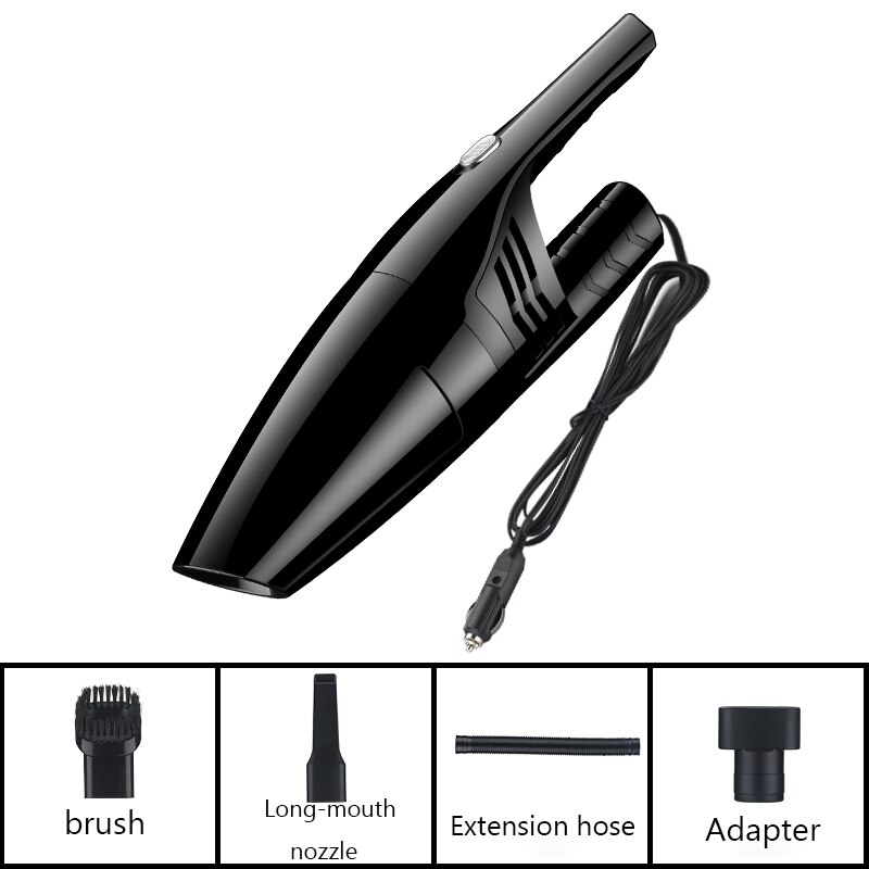 TOMULE car cleaning tools The upgraded version of the car vacuum cleaner with high suction and wet and dry 12V high power: Wired black