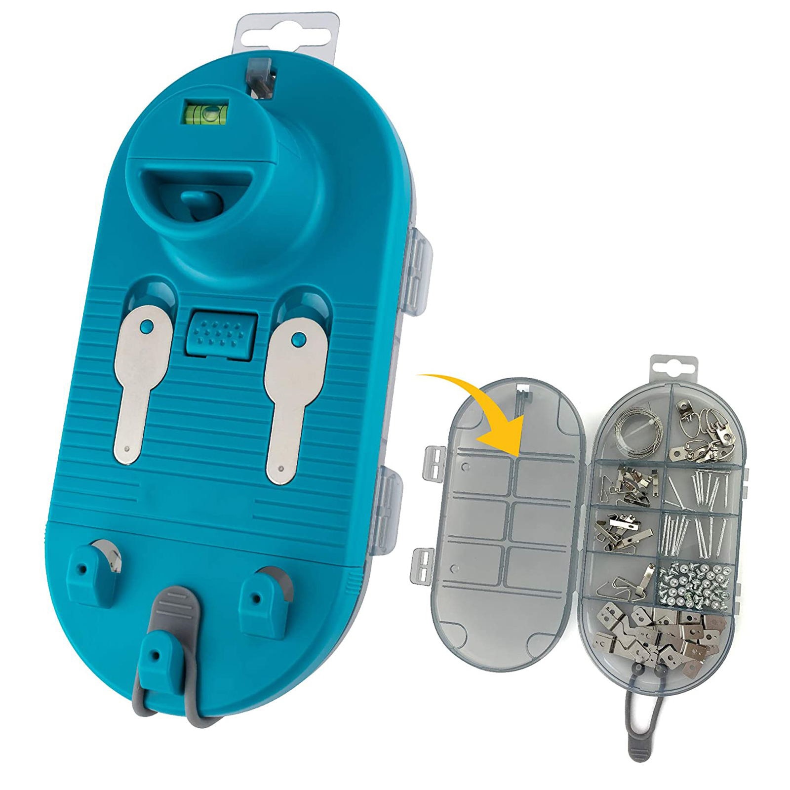 Diy Photo Hanging Kit Picture Hanging Tool Kit + 85 Pcs Exclusive Premium Hardware Set