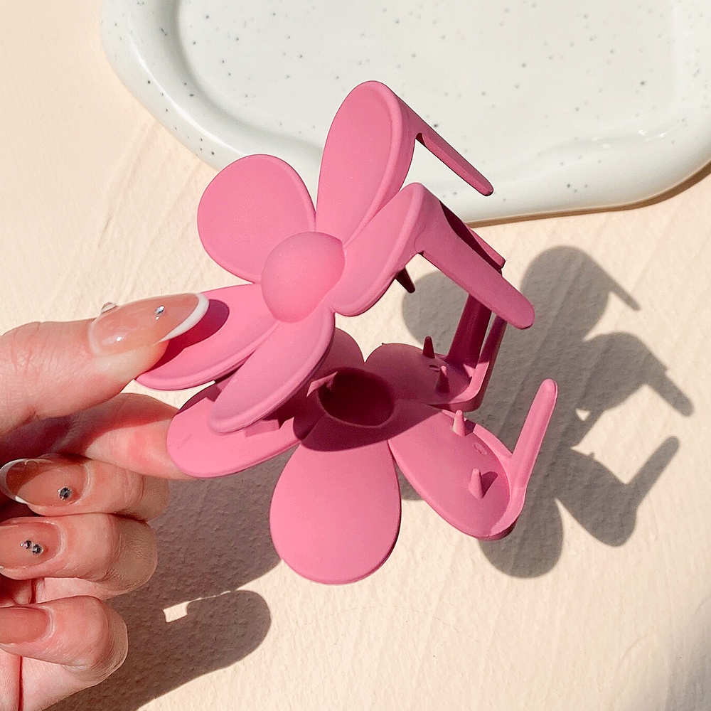 Pinces à cheveux en forme de fleur coréenne pour femmes et filles, barrettes, griffes de crabe, queue de cheval, épingles à cheveux, barrettes de bain, accessoires de coiffure