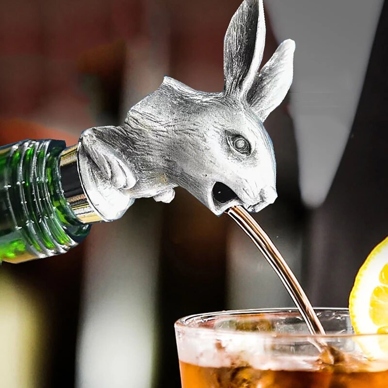 Pasen Cartoon Bunny Wijn Flessenstop Schenktuit Leuke Konijn Zinklegering Bar Tool Voor Huis Keuken Bruiloft Champagne Drank