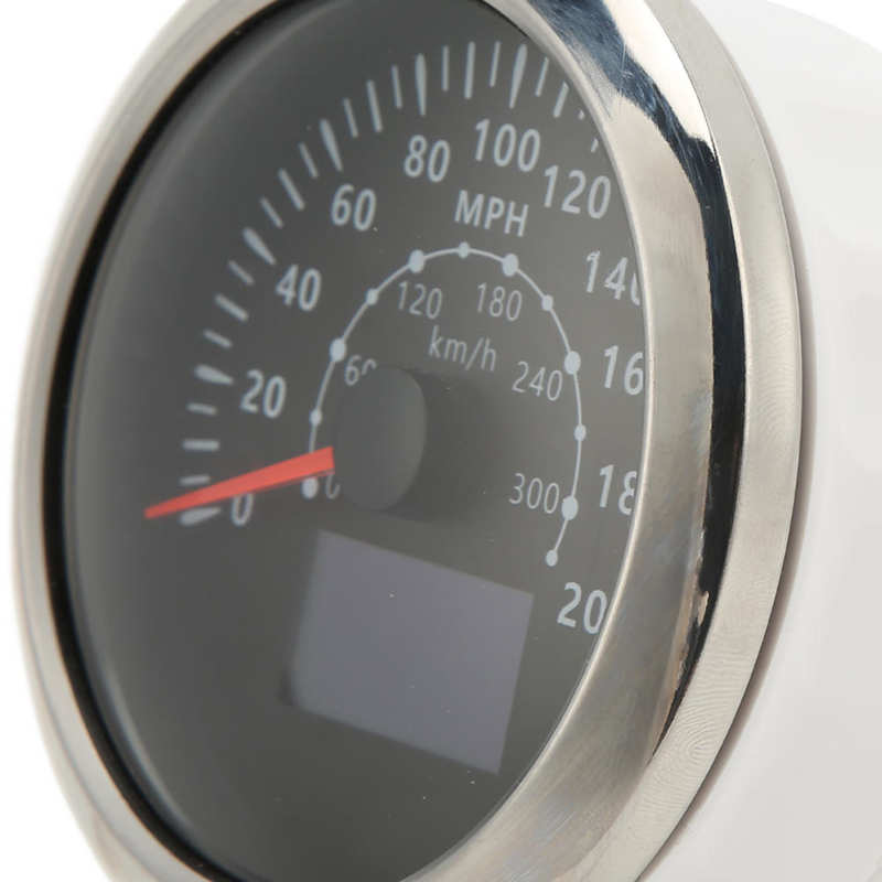85Mm Gps Snelheidsmeter 0 ‑ 200MPH 0 ‑ 300 Km/h IP67 Waterdichte Digitale Kleurrijke Backlight Kilometerteller Voor Rv Boot gps Velometer