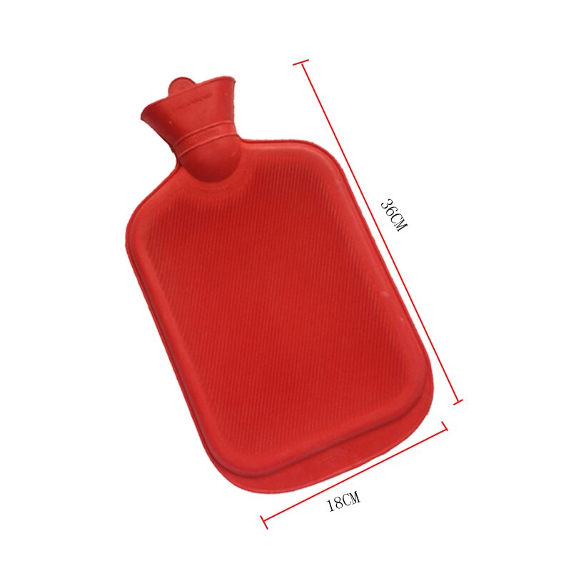 Bottiglia di acqua calda 2000ML di gomma ad alta densità inverno scaldamani portatile spessa bottiglia di acqua calda ragazze tasca piedi borsa di acqua calda