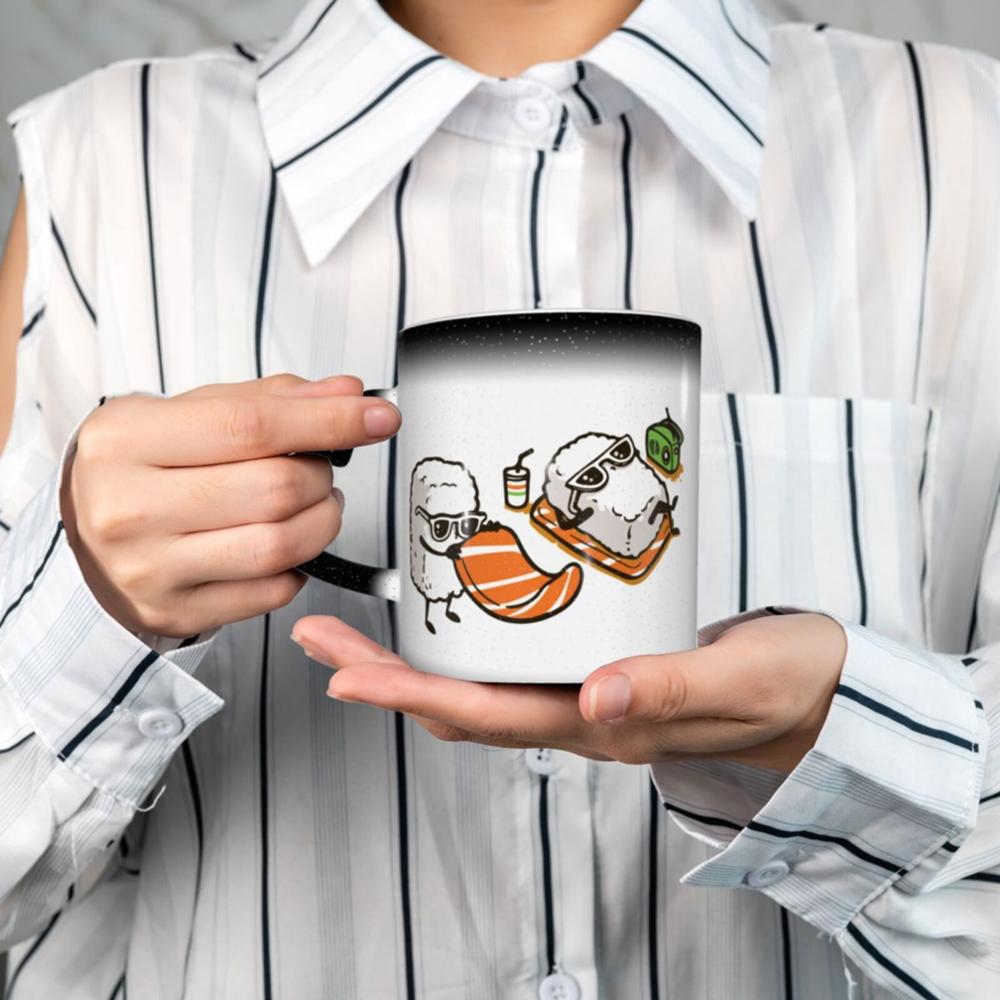 Sashimi Sushi Knuffel Koffie K Mokken Glas Cups Tazas Set Wegwerp Solo Houder Donut Grappig Halloween Tasse Canecas Vrienden Термос
