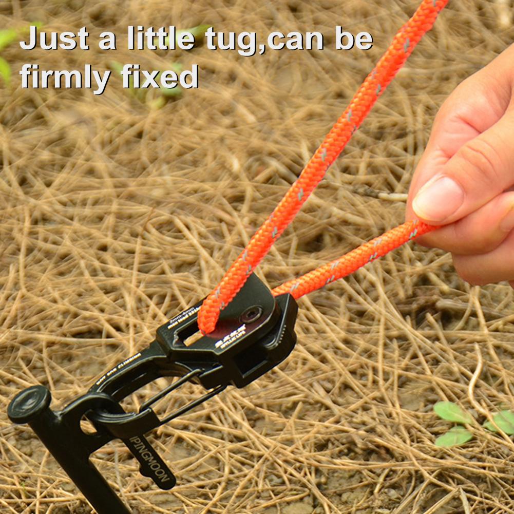 Tendeur de corde pour tente de Camping, ajusteur de cordon, fixation antirouille pour auvent de tente, forte charge, boucle à fixation rapide