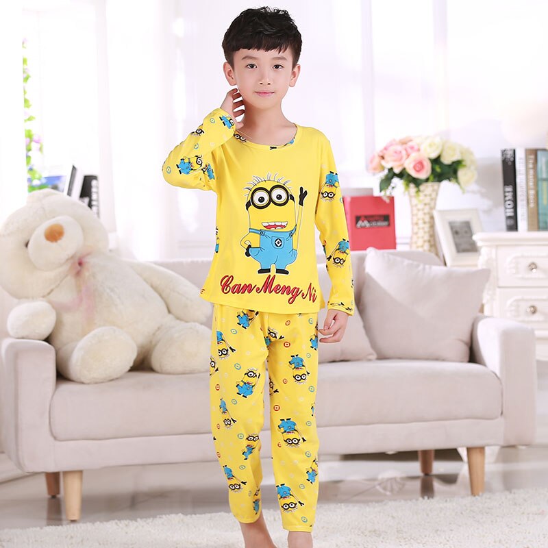 Christmas Pajama Kids Style Carton Cute Children Pajamas Unisex Boy Sleepwear Lovely Long Underwear Girl Nightwear