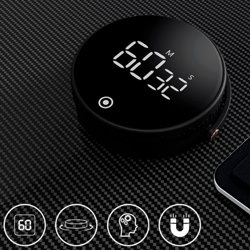 Xiaomi mijia Digital Kitchen Timer Magnetic Countdown Timer with 3 Volume Levels Egg with Large LED Scree With Bracket