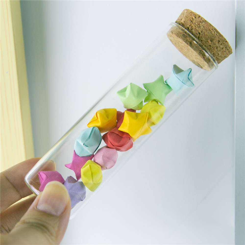 30*100mm 50ml flessen, flesjes, potten, reageerbuis met kurk, lege glazen, transparante flessen, 24 stuks/partij