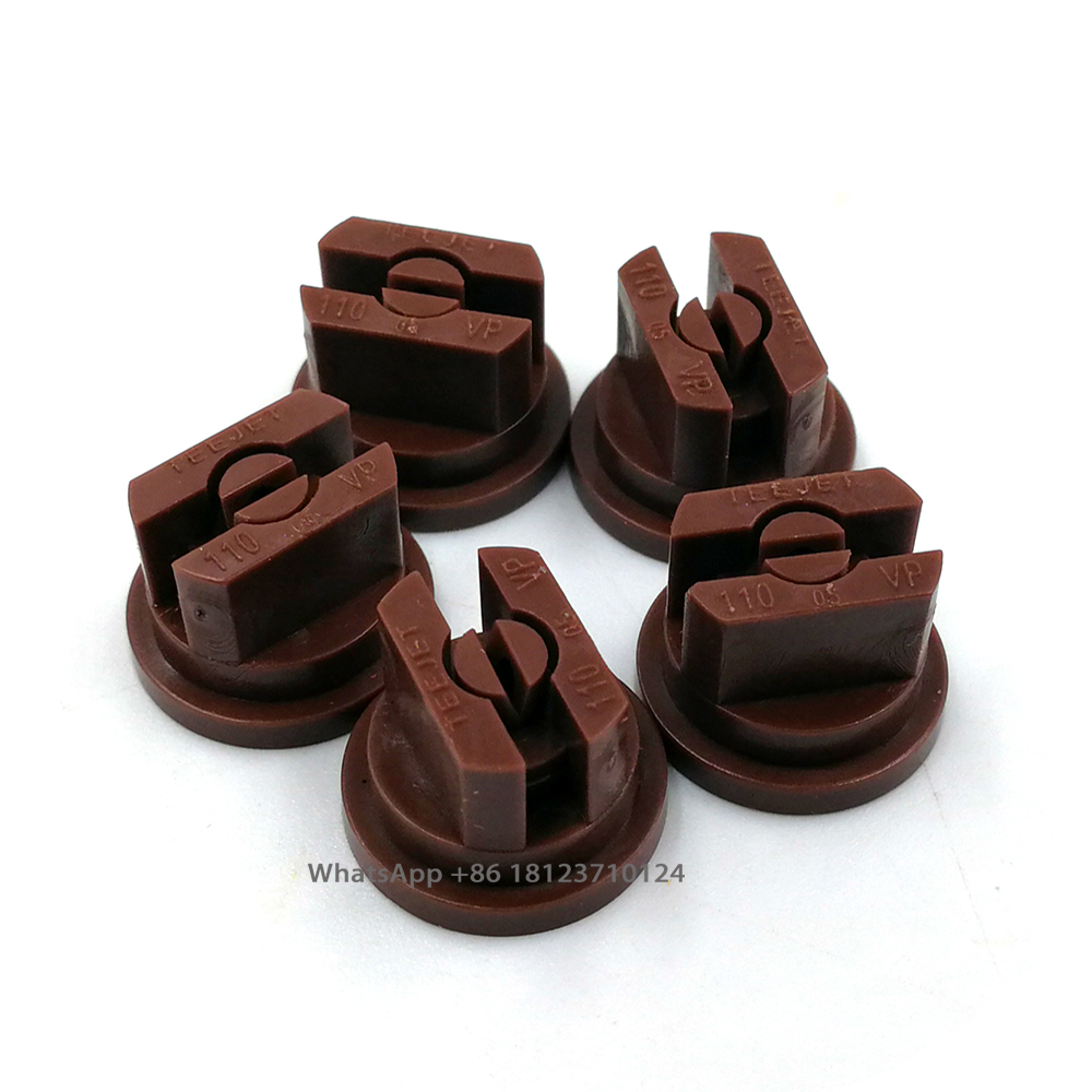 5 Fat fan spray tips,Teejet nozzle,Flat Tip,agriculture sprayer nozzle,water spray nozzle,Agricultural Plant Protection nozzle: 11005  Brown