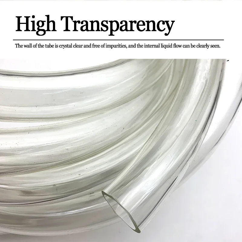 1M/3M PVC Soft Hose ID 2 3 4 5 6 7 8 9 10 12 13 16 mm Odorless Plastic Transparent Water Pump Flexible Tube