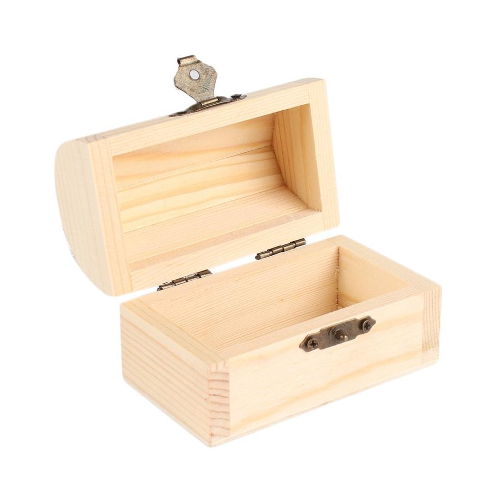 Wooden baby Kids Tooth Storage Box Wooden Treasure Chest Teeth Umbilical Lanugo Organizer Baby Save Collect Keepsakes Save