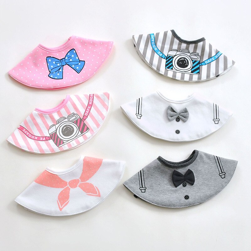 Slabbers Gentleman Tie Bandana Bib Katoen Zacht 360 Graden Ronde Waterdichte Baby Jongens Meisjes Burp Doeken Feeding Accessoires