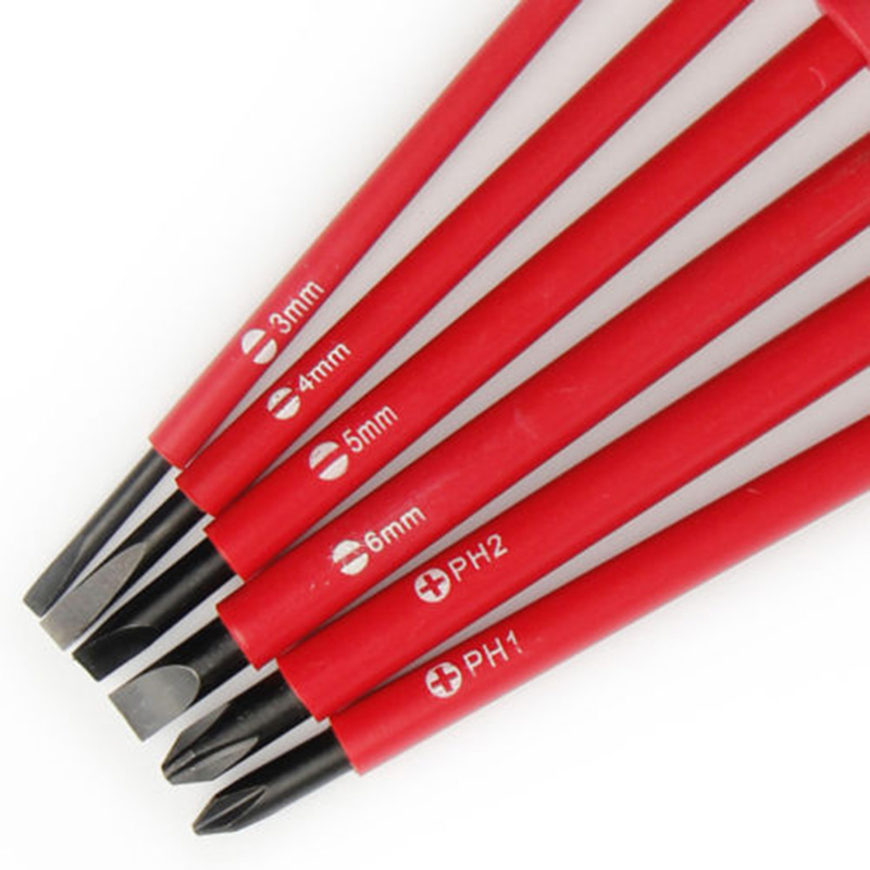 7 PCS/Set Insulated Screwdriver Milwaukee Electrical Hand Tool Multifunctional Opening Repair Precision Electrician Tool Set