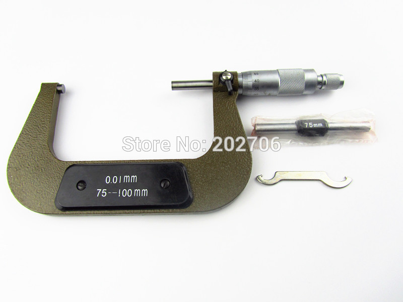 Outside micrometer 75-100mm micrometer 0.01mm color ship by random