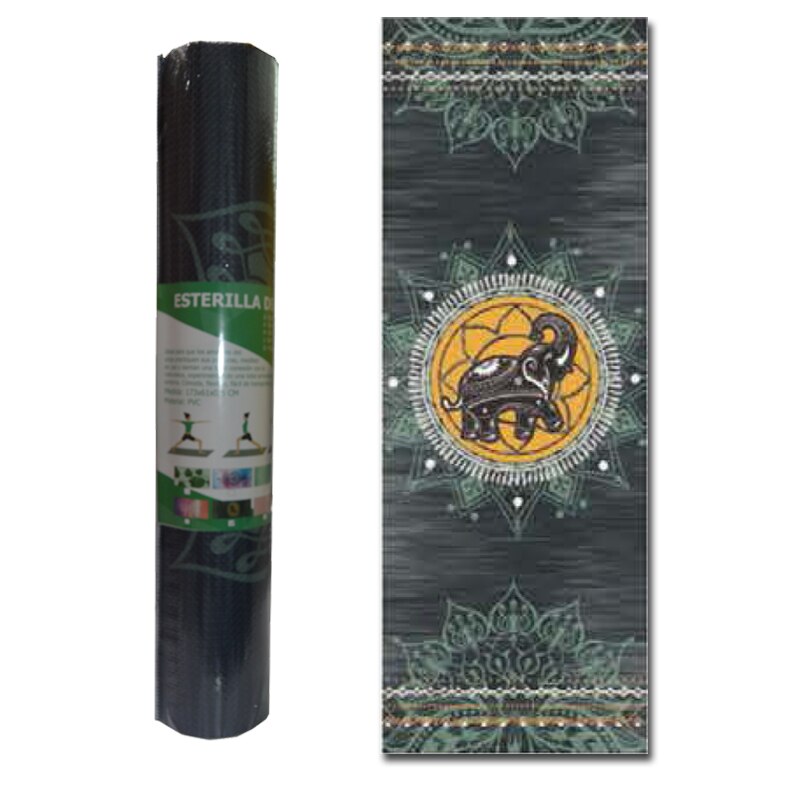 ESTERILLA ANTIDESLIZANTE PARA YOGA AMIKO. COLCHONETA PARA YOGA, FITNESS, TRANSPORTABLE Elástico alfombra NUEVOS MODELOS: NAMASTE
