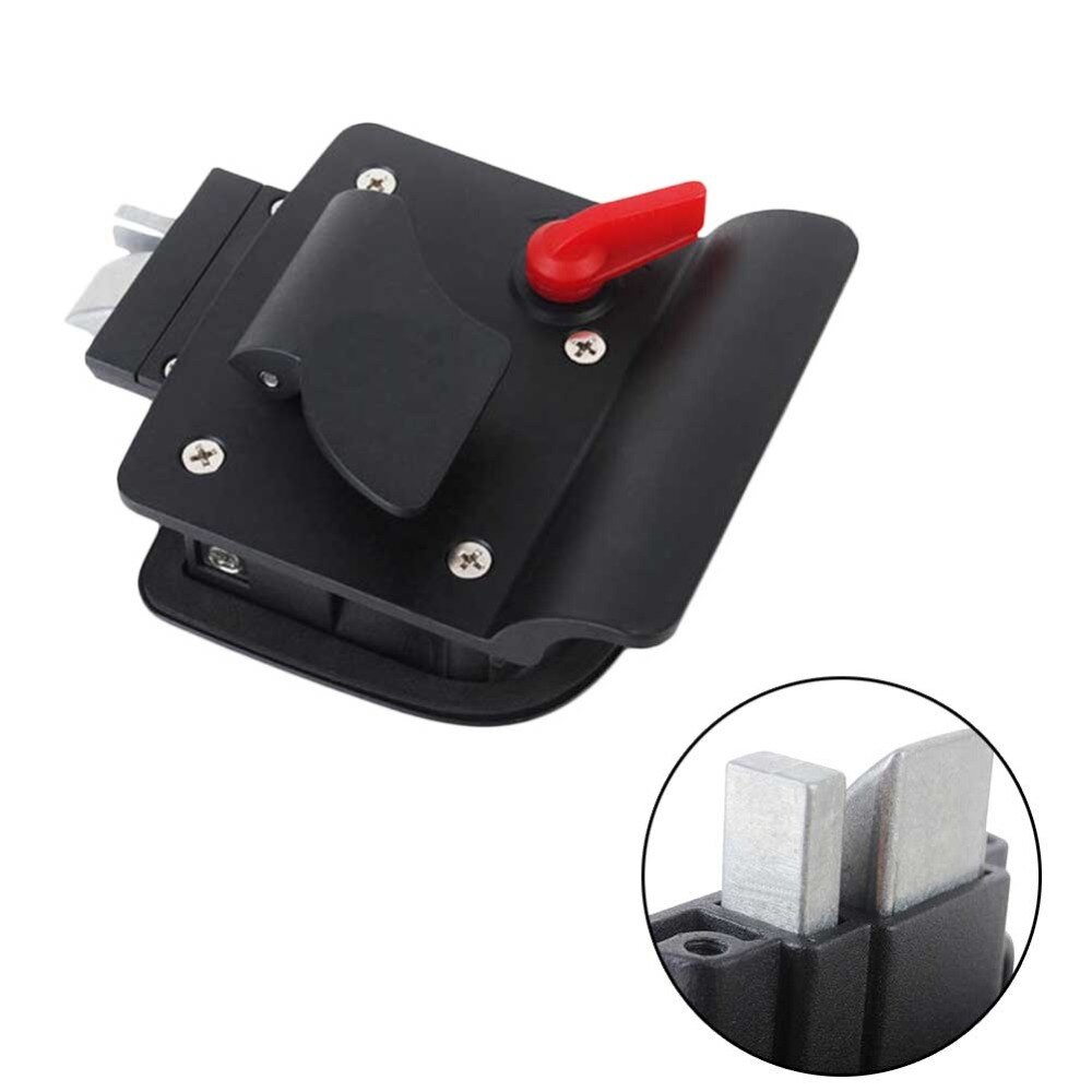 Camper Trailer RV Entry Door Caravan Lock Latch Handle Knob Deadbolt-Black Fit for Door Thickness 30-40mm