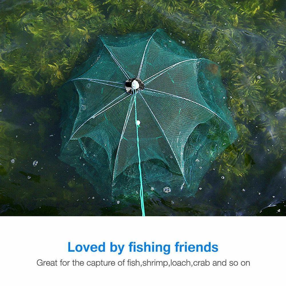 Automatic folding shrimp cage fishing net hand throwing net shrimp net bold umbrella cage fishing gear shrimp