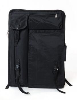 Large Art bag for drawing board painting set travel sketch bag for sketching tools Canvas painting art supplies for artist: black