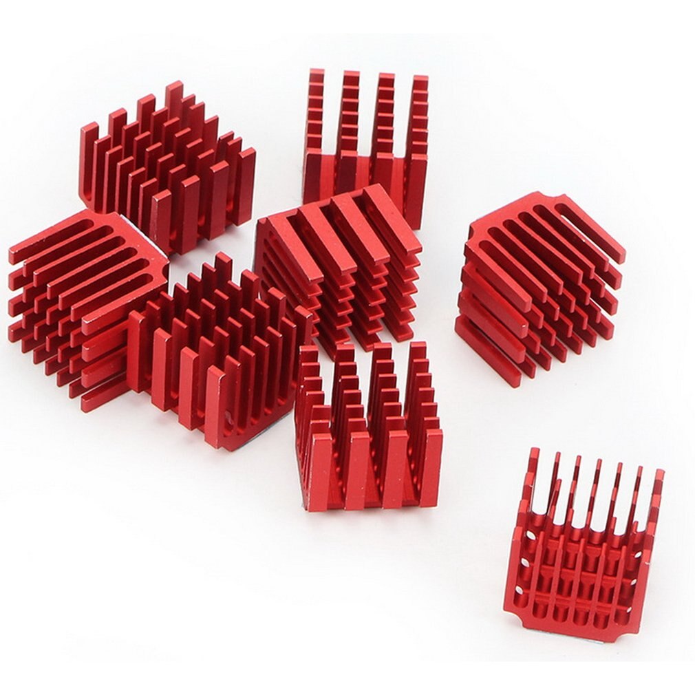 3d Printer Stepper Motor Driver 3d Printer Parts and Accessories Aluminum Cooling Fan Oxidized Red Heat Sink