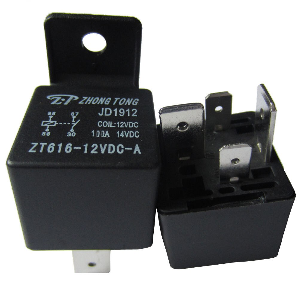 EE support 5 X Car Truck Auto Automotive DC 12V 100A 100 AMP SPST Relay Relays 4 Pin 4P Universal Car Styling