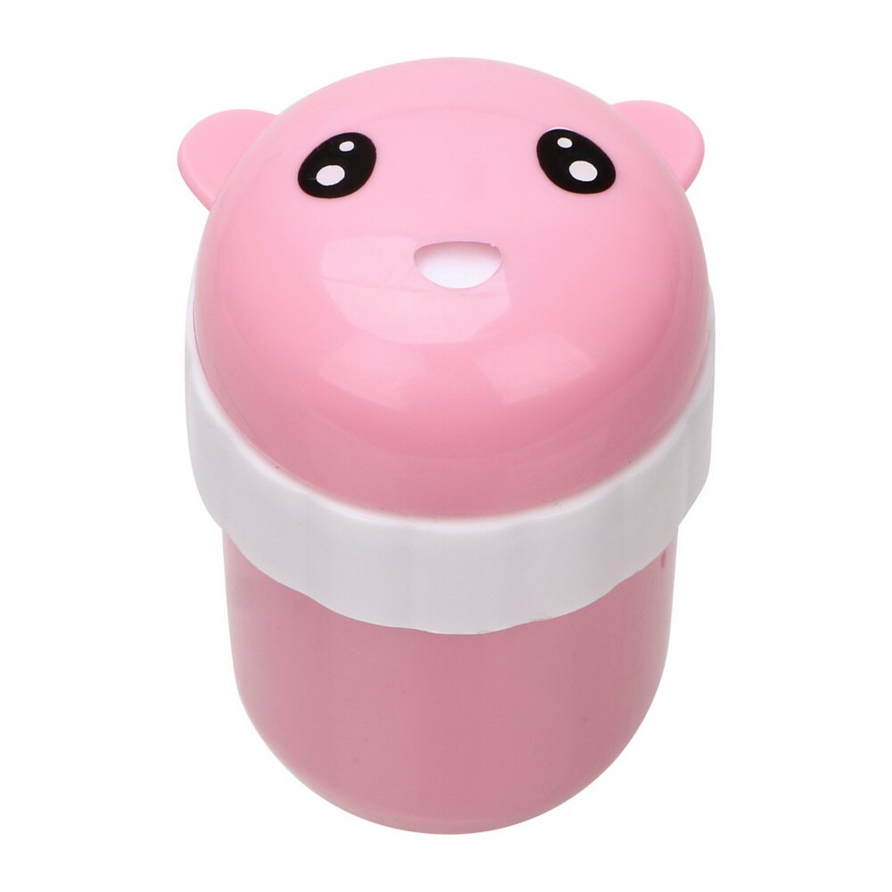 HILIFE Toothpick Storage Box Expression Toothpick Jar Rotate Simple Style Toothpick Holder: Pink