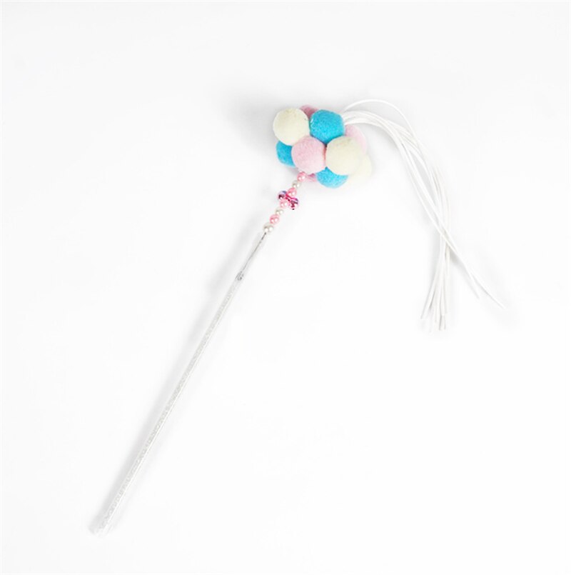 1Pc Kat Interactieve Speelgoed Stok Veer Wand Met Kleine Bell Muis Kooi Speelgoed Plastic Kunstmatige Kleurrijke Kat Teaser Speelgoed levert: 3