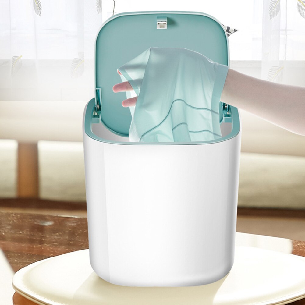 Mini bærbar turbo vaskemaskine elektrisk ultralyd roterende undertøj rengøring forretningsrejse abs personlig usb kabel camping