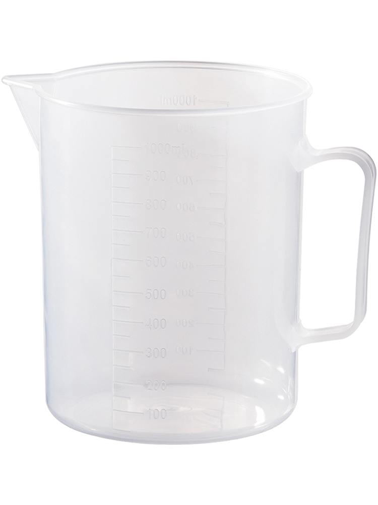 Taza medidora graduada para cocina, vaso de medida de vidrio transparente, Copa cilíndrica graduada de ml engrosada