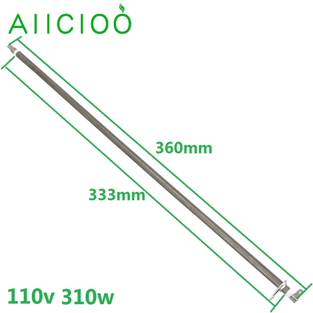 110v Oven Heating Element for Electric oven 250w-375w Air Heating Tube Replacement with Metal Sheet by Annealing SUS304: WHITE