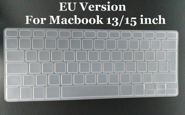 Norwegian Silicone Euro EU Keyboard Silicone Keyboard Cover For Apple macbook Air Pro Retina 13 15 17 For Mac Book Laptop Skin: Clear